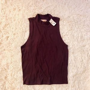 Cape Juby- Large (Maroon) Crop Top